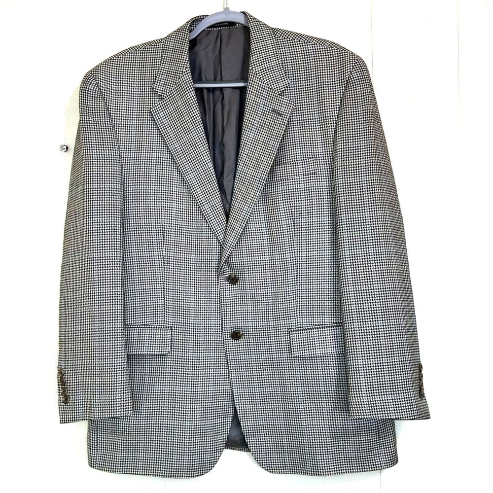 CHAPS Suit Blazer 100%Silk Long Sleeve Button Closure Sport Suit Blazer Size 42R